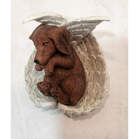 Blake Jensen Paw Prints From Heaven Dachshund Figurine Brown White #2825 - Picture 2 of 15